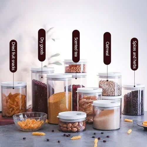 Transparent Sealed Cans Kitchen Storage Boxes Food Storage Containers Home Organizers Miscellaneous Grains Sorting Tank
