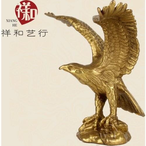 Xianghe line art ornaments Home Furnishing office try copper Eagle Eagle Wang Kaiyun bronze boutique business