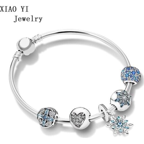 XIAOYI 100% s925 love diamond bracelet set charming fashion elegant jewelry woman beautiful gentle party wedding lovely