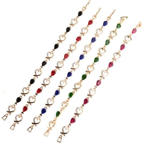 2020 new Love bracelet hollow out temperament set auger flower lady bracelet heart-shaped bracelet with valentines day gift