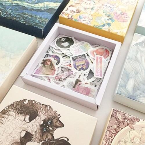 200 Pcs/Set Kawaii Cartoon Sticker Cute Stationery Sticker Decorative Adhesive Washi Sticker Journaling Scrapbooking Supplies
