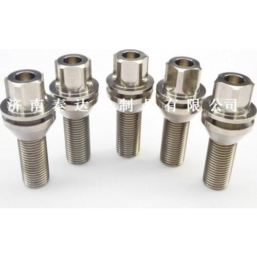 4pcs M14 x1.5 x 28mm Titanium Alloy Anti-theft Car Wheel Hub Screw Bolts