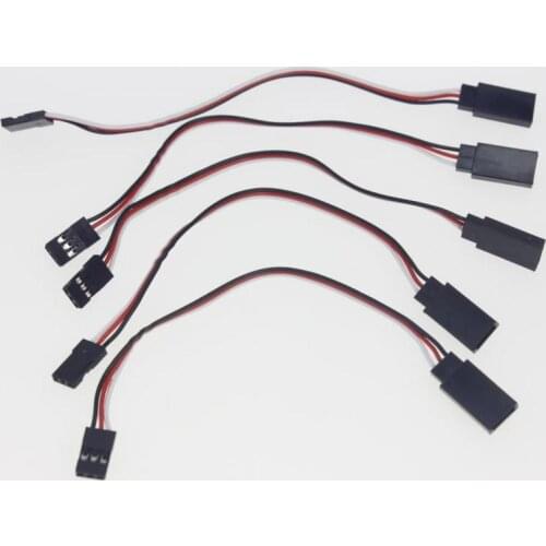 F00537-5 5pcs 15cm Servo Receiver Extension Wire Cable Cord 150MM M/F for Futaba Wfly RC Helicopters Aircraft