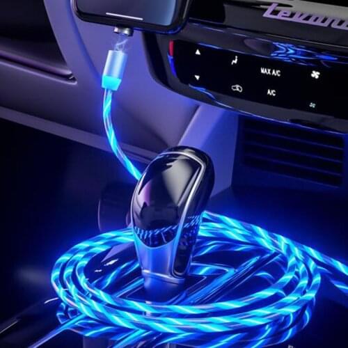 Car Flow Luminous Lighting Magnetic USB Charging Cable For BMW m3 m5 e46 e39 e36 e90 e60 f30 e30 e34 f10 e53 f20 e87 x3 x5