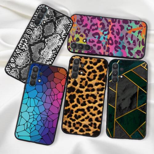 Case For Samsung A32 Case 4G 5G Leopard Geometric Silicone Funda For Samsung Galaxy A32 A 32 Case TPU Bumper Protective Cover