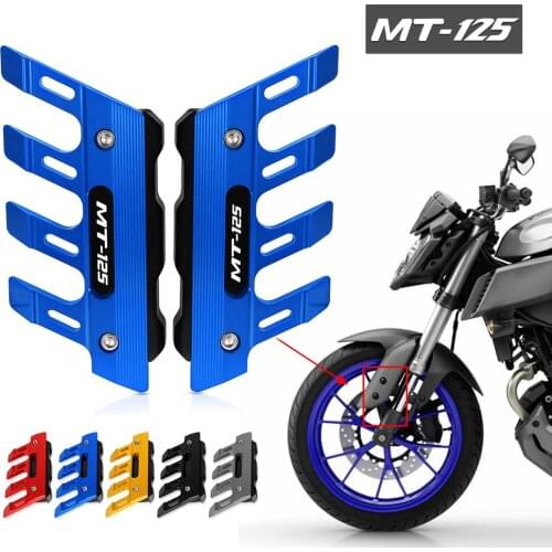FOR YAMAHA MT125 MT-125 2003-2021 2020 2019 Motorcycle CNC Aluminum mudguard side protection block front fender anti-fall slider