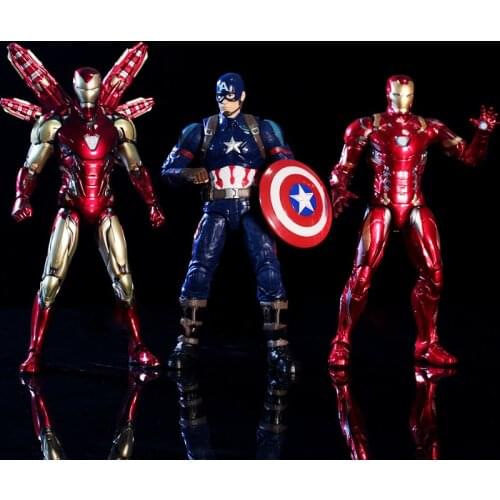 17cm Marvel Super Heroes Avengers Endgame Thanos Hulk Captain America Thor Wolverine Venom Action Figure Toys Doll For Kid Boy