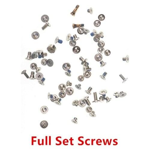 Back Cover Dock Connector Bottom Dock Screw For iPhone X XR Xs Max Complete Screws Full Set Replacement Repair Parts