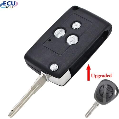 3 Buttons Modified Flip Folding Replacement Car Key Shell For Lada Remote Case Cover Fob Design Blank Remote key
