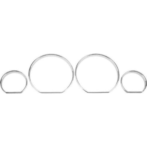 For BMW E46 318I 320I 325I 330I Car Dashboard Instrument Gauge Dial Rings Bezel Trim Rings Dacia Sandero Styling 4Pcs