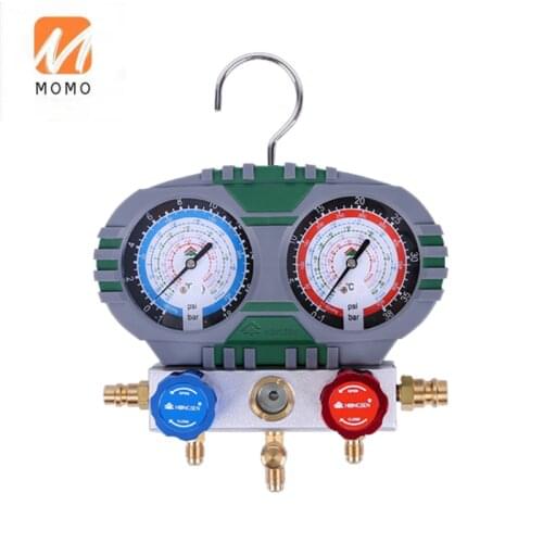 R134a Refrigeration Double Dial Digital Manifold Pressure Gauge Set