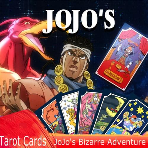 New 31pcs/Set PCS Anime JoJos Bizarre Adventure Kujo Jotaro Cosplay Tarot Paper Poker Card Board Game Props JOJO Animation