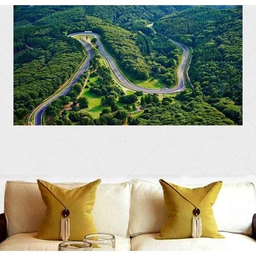 Nurburgring Track Circuit Rally Canvas 5Wallpaper Decorative Wall Picture for Living Room