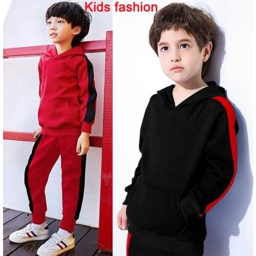 2021 Autumn Childrens Clothing Sets for Boys Girls Clothes 100cm-160cm Winter Casual Tracksuits Kids Outfit Hoodies+Pant Suits