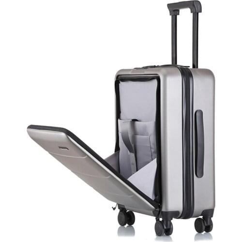 Front computer bag luggage fashion password box carry on travel trolley case universal wheel suitcase business boarding box