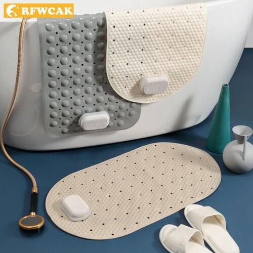 RFWCAK Rubber Rugs For The Bathroom