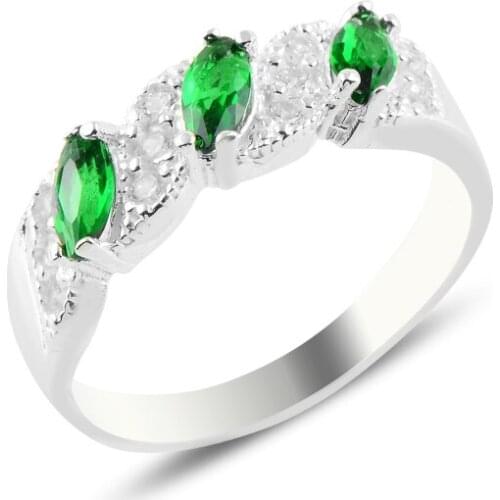 Silver 925 Sterling Zircon Stone Ring