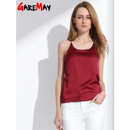 Silk Halter Top Women Camisole 2021 Summer Style Sexy Sleeveless Vest Slim White Crop Top Women Camis Roupas Femininas 3XL Y328a