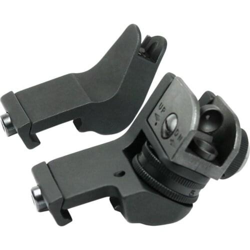 Tactical Front and Rear 45 Degree Offset Rapid Transition BUIS Backup Iron Sight Set hunting accessories