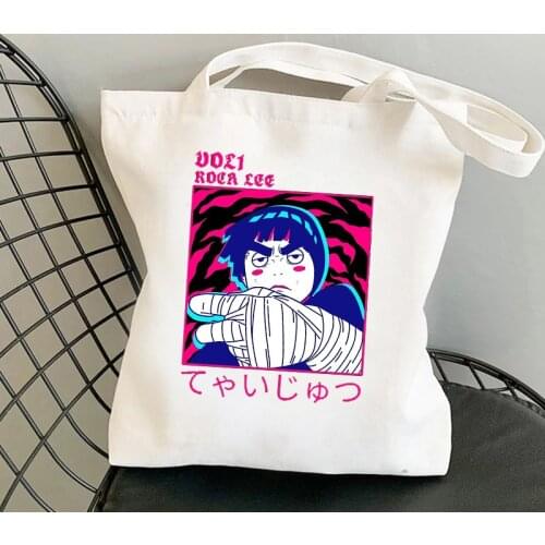 Sasuke Mangekyou Women Shopping Bag Female Cloth Shoulder Bag Eco Handbag Tote Reusable Grocery Shopper Bags Students Book Bag