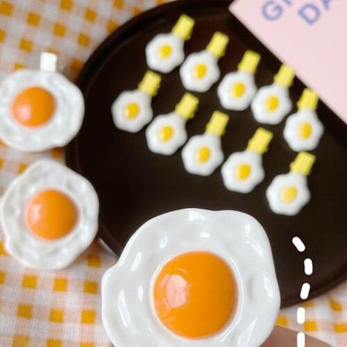 1Pcs Lovely Chic Korea Egg Sweet Yellow Hairpin Hair Clip Hair Grip Barrettes Hairpin Hair Accessories for Women