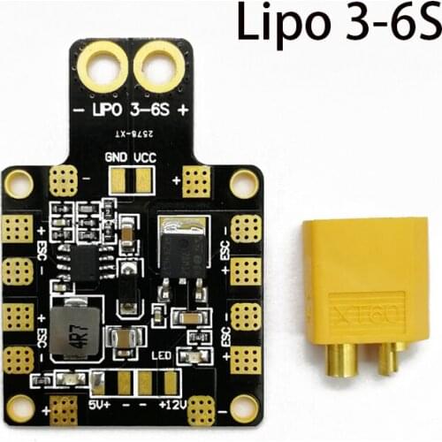30.5*30.5mm 3-6S Power Hub PDB XT60 Power Distribution Board PDB-XT60 with BEC 5V/12V for FPV Drone Quadcopter QAV210 250 Part