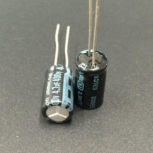 5pcs/50pcs 4.7uF 400V JAMICON TK Series 8x16mm High Quality Original 400V4.7uF Aluminum Electrolytic capacitor