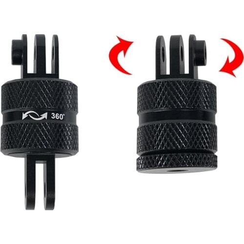 360 Degrees Rotating Adapter for Selfie stick Mount Mini Tripod for Gopro 8 7 6 4 XiaoYi 4K SJCAM SJ4000 EKEN H9 action Camera