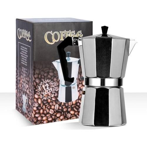 Aluminum Coffee Pot Portable Office Mocha Pot Stainless Steel Espresso Latte Stove Coffee Maker Pot Percolator Coffee Thermos