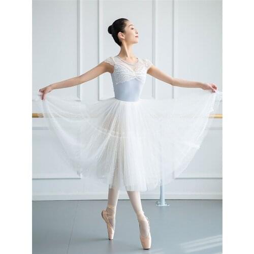 Ballet Leotard Short Sleeve Lace Gymnastics Leotards Bodysuit Professional Competition Costumes Cutout Back Ballerina Clothes