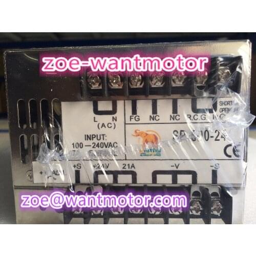 Big power supply!wantai 1pc S-500-24 500W 21A Power Supply Switching For Led Strip Light DC24V Transformer AC-DC CE ROHS ISO