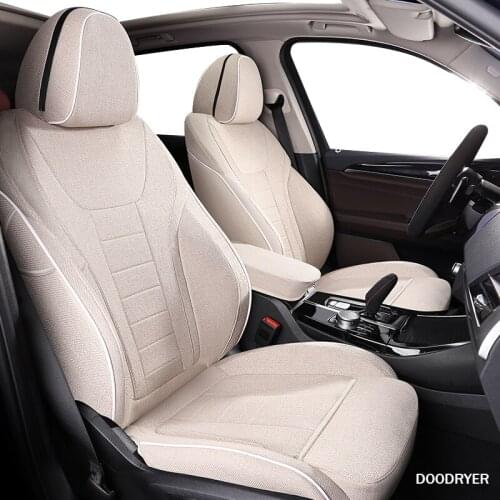 DOODRYER Custom flax car seat cover For CHANGAN CS35 CS75 CS15 CS95 CS55 Benben EV MINI LOVE Yuexiang V3 V5 V7 CX20 cover
