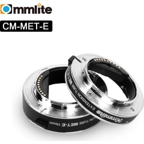 COMMLITE CM-MET-E Automatic Macro Extension Tube Ring 10mm 16mm Auto Focus TTL Exposure With Sony E-mount Mirrorless Camera Len