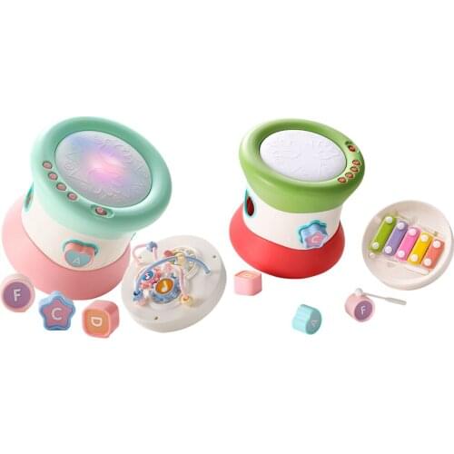 3 in 1 Baby Hand Drum Toddler Instruments Early Development Musical Toys