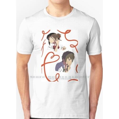 Kimi No Na Wa T Shirt 100% Pure Cotton Kimi No Na Wa Your Name Anime Mitsuha Taki Makoto Shinkai Kawaii