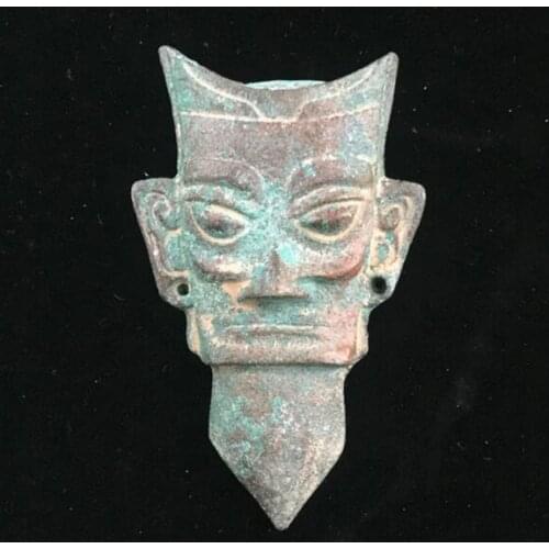 Collection of antique miscellaneous retro bronze sculpture trumpet face, front like free shipping