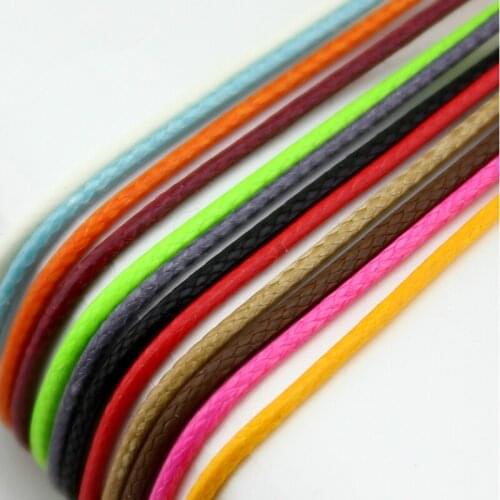 1mm 1.5mm 2mm 3mm Korea Waxed Thread Cord DIY Jewelry Round Cord for Bracelet & Necklace Craft Making 10meters/lot CX-13A