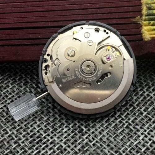 Montre mécanique automatique mouvement du poignet jour Date ensemble mouvement de montre mécanique NH36