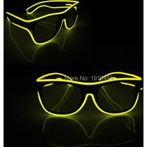Fashionable Classic Crazy Wedding decor Light up Eyewear Novelty Lighting Sparkling Colorful LED Sun Glasses for Cainival Party