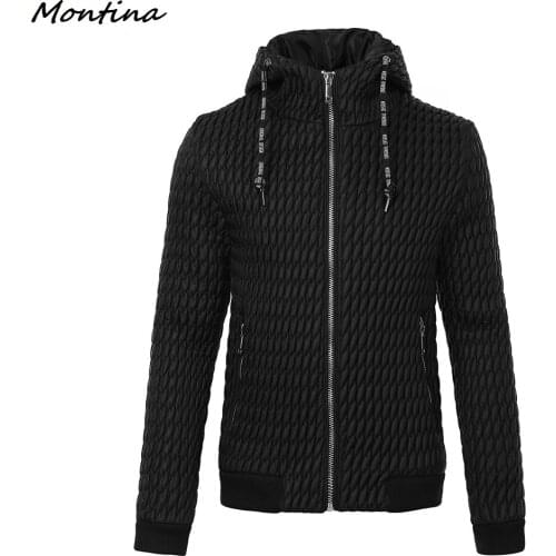 Montina 2019 Mens Spring Winter Down Jackets Casual Short Parkas Coats Male Regular Warm Hooded Coats Mens Clothing Plus Size