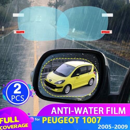 Car Rearview Mirror Film for Peugeot 1007 2005~2009 Full Cover Anti Fog Rainproof Sticker Accessories 2006 2007 2008 2009