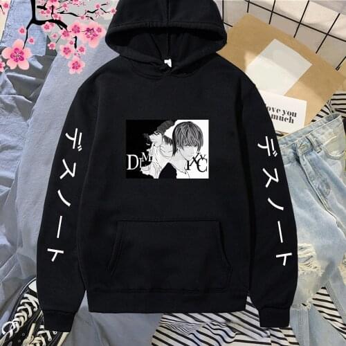 Death Note Hoodies Unisex Student Casual Sweatshirt Hoodies Fashion Men Hooded Streetwear