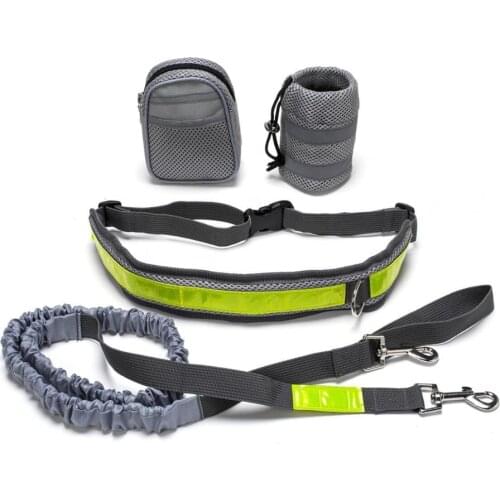 Pet Products For Large Dog Handsfree Leash Leads Dog-Collars Adjustable Dog Harness Leash Running Jogging For Dogs Supplies
