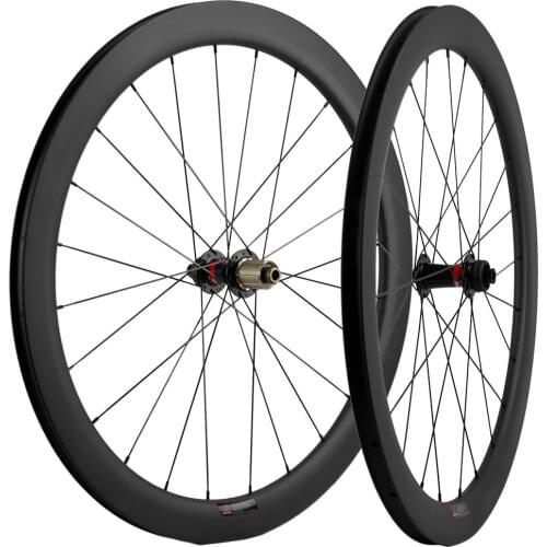 Carbon Wheelset 700C Clincher Disc Brake Cyclocross Bike Wheels 45mm Center Lock Thru Axle
