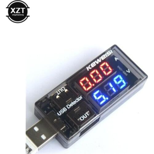 USB Detector Dual Display USB Tester Current Voltage Meter Power Detector Doctor Monitor 3V 5V 9V Digital Voltmeter Ammeter 5A
