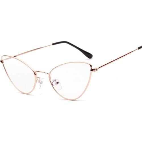 Veshion Sexy Cat Eye Glasses Frames Men Women Optical Fashion Computer Glasses