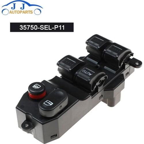 High Quality 35750-SEL-P11 New Power Window Lifter Switch For Honda Jazz 2003-2008 35750SELP11 35750-SEL-P02 35750-SEN-P11