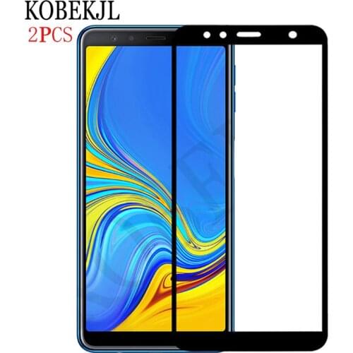 For Samsung Galaxy A7 2018 Glass Screen Protector For Samsung A7 2018 A 7 A750F A750 SM-A750F Tempered Glass Full Cover Film 6.0