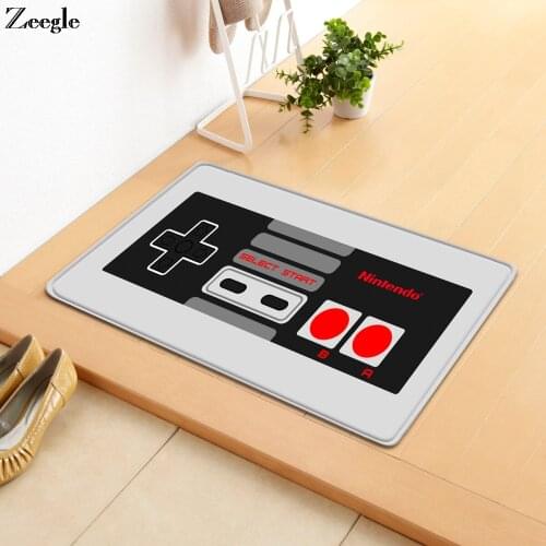 Zeegle Floor Mat Non Slip Bathroom Doormat Hallway Carpet Absorbent Living Room Carpet Sofa Foot Mat Washable Polyester Door Mat