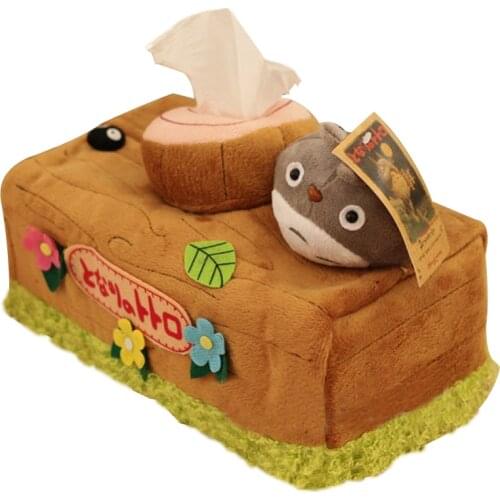 1pc Lovely Chinchillas Totoro Plush Doll Toy Tissue Boxes Extraction Household Goods Good Quality Kawaii Gifts For Girls Kids